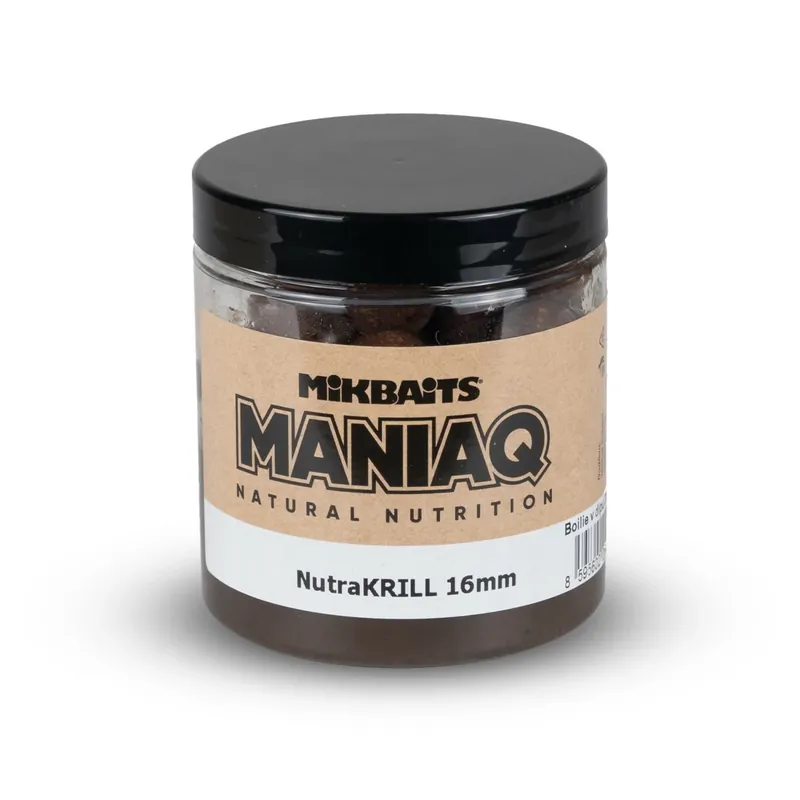 MIKBAITS ManiaQ boilie v dipu 250ml - NutraKRILL 16mm Oblíbený