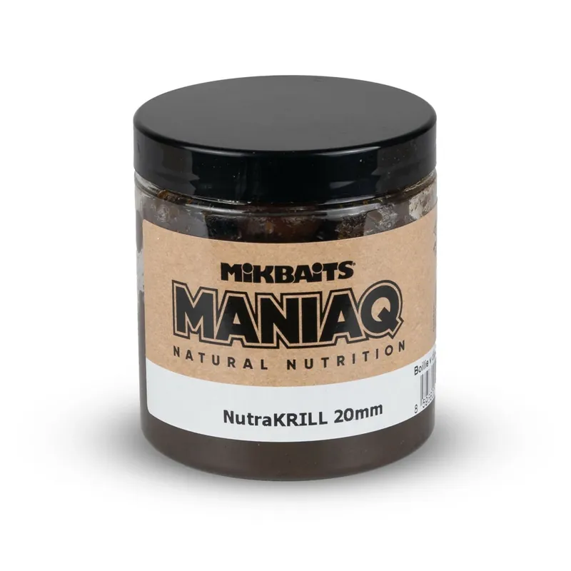 MIKBAITS ManiaQ boilie v dipu 250ml - NutraKRILL 20mm Rychlé Dodání
