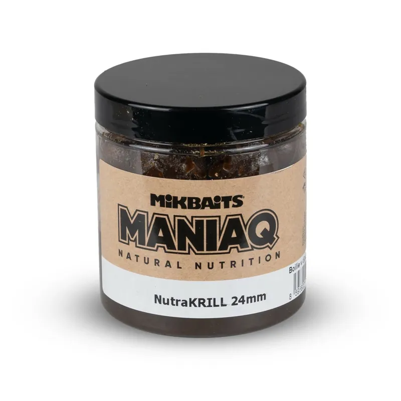 MIKBAITS ManiaQ boilie v dipu 250ml - NutraKRILL 24mm Speciální Cena