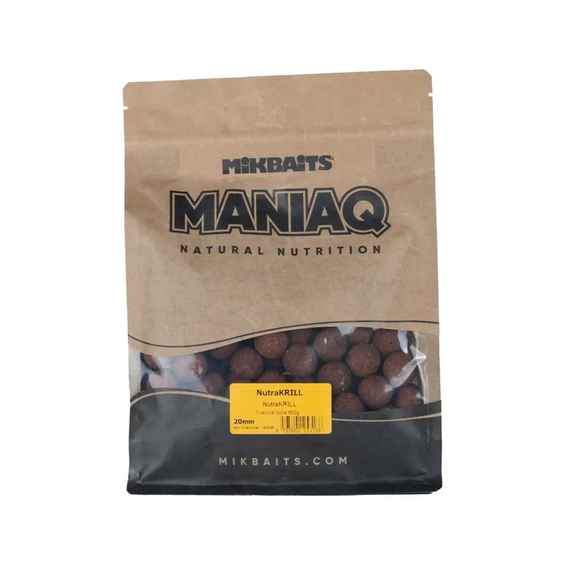MIKBAITS ManiaQ boilie 800g - NutraKRILL 20mm Výprodej