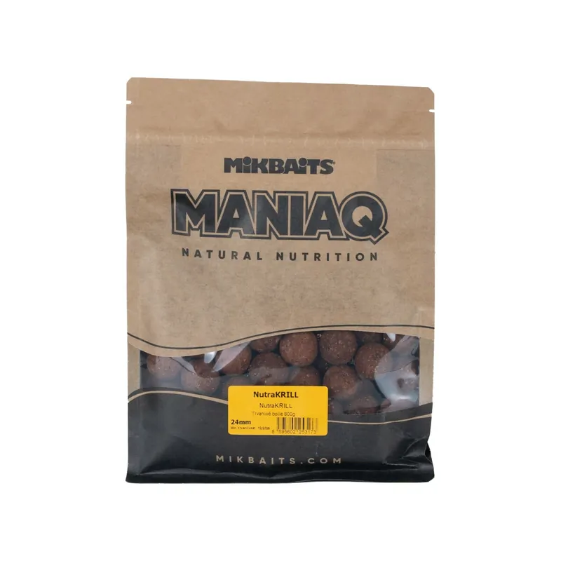 Levný MIKBAITS ManiaQ boilie 800g - NutraKRILL 24mm