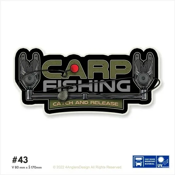 4ANGLERSDESIGN samolepka 43 Sezónní Sleva