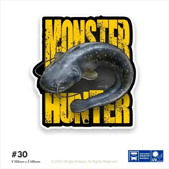 4ANGLERSDESIGN samolepka 30 Novinka