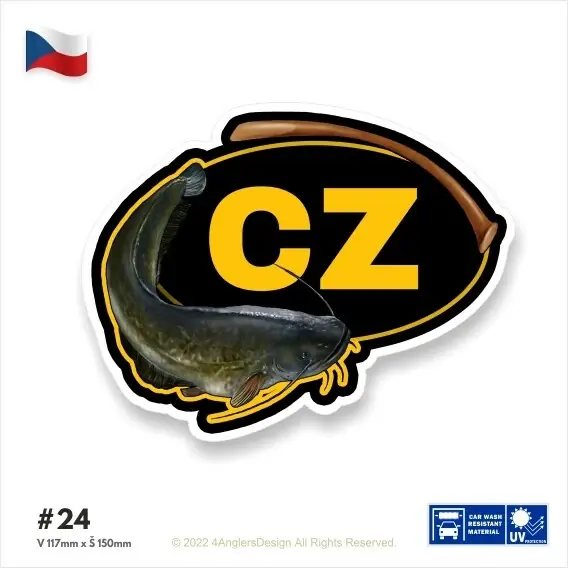 4ANGLERSDESIGN samolepka 24 Nejprodávanější