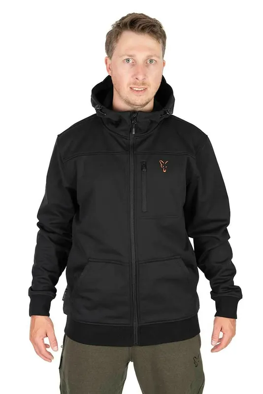 FOX Bunda COLLECTION SOFT SHELL JACKET BLACK & ORANGE VÝPRODEJ Oblíbený