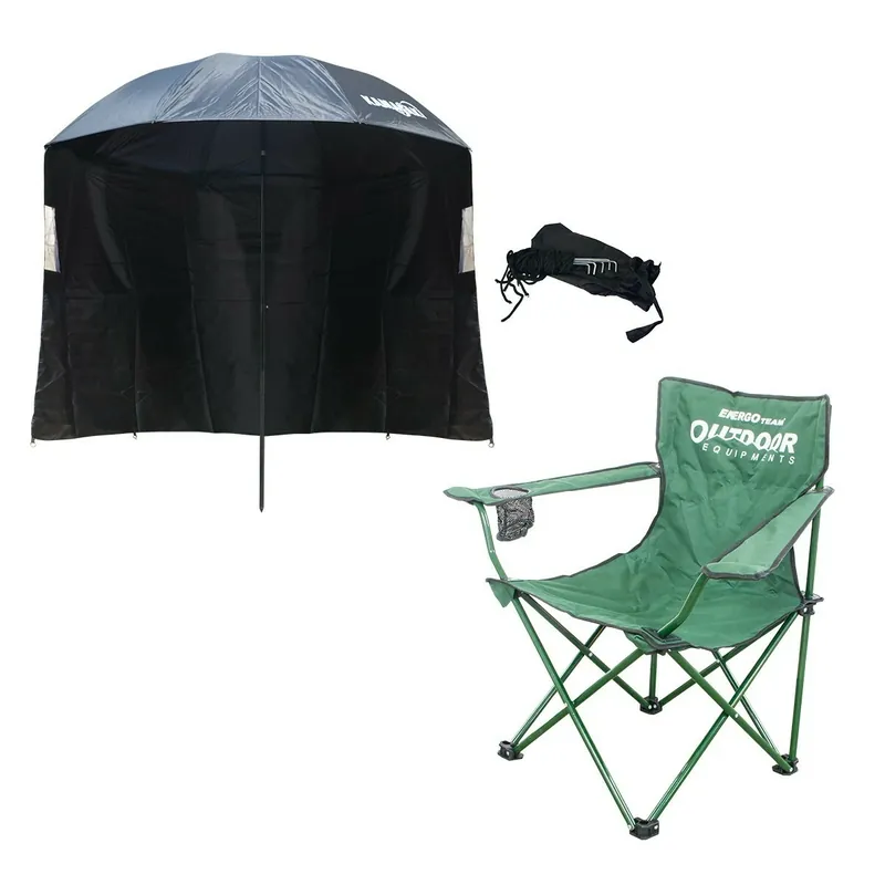 ENERGOTEAM Outdoor holiday křesílko + deštník Novinka