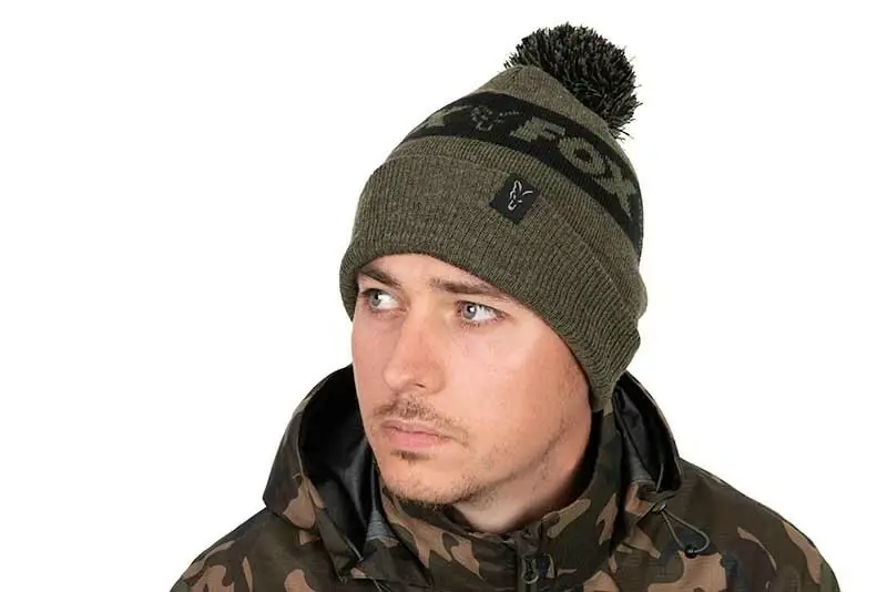 Finální Výprodej FOX Čepice COLLECTION BOBBLE - GREEN & BLACK