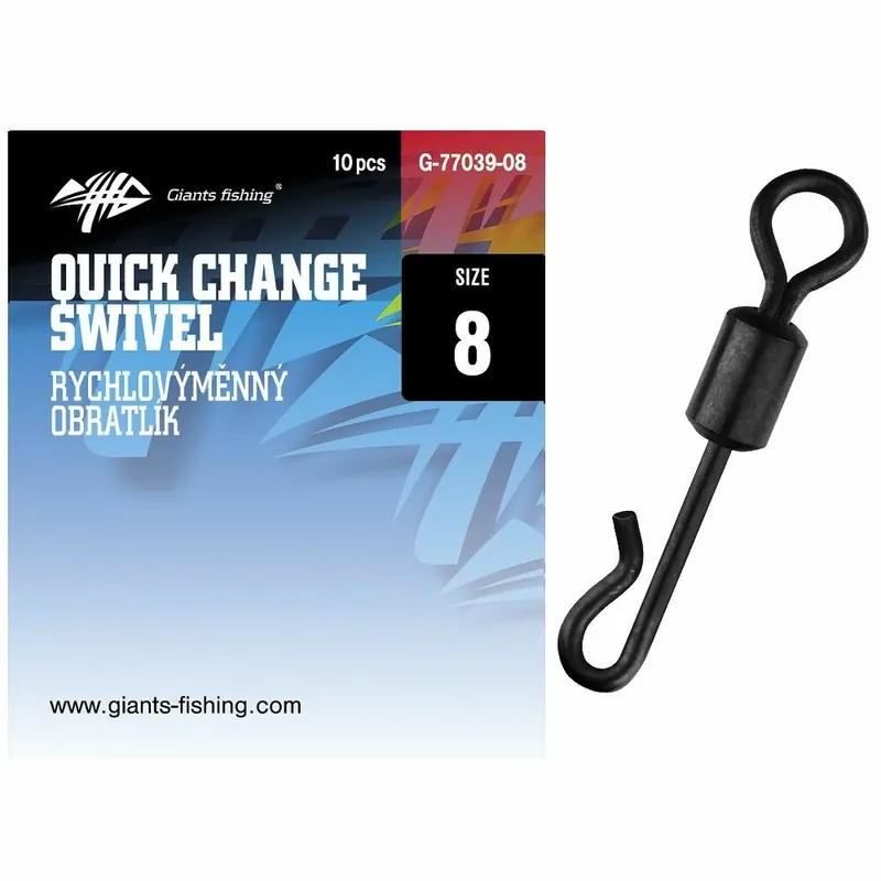 Zlevněný Giants fishing Rychlovýměnný obratlík Quick Change Swivel 10ks