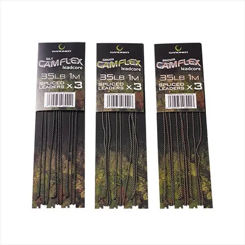 Gardner Návazce Camflex Leadcore Spliced Leaders 35lb, 3ks/1m Vysoce Kvalitní