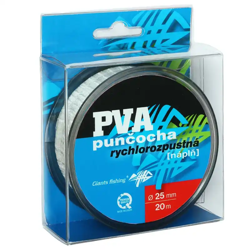 Nejlepší Volba Giants fishing PVA náhradní punčocha Mesh Fast Melt Refill 25mm/20m