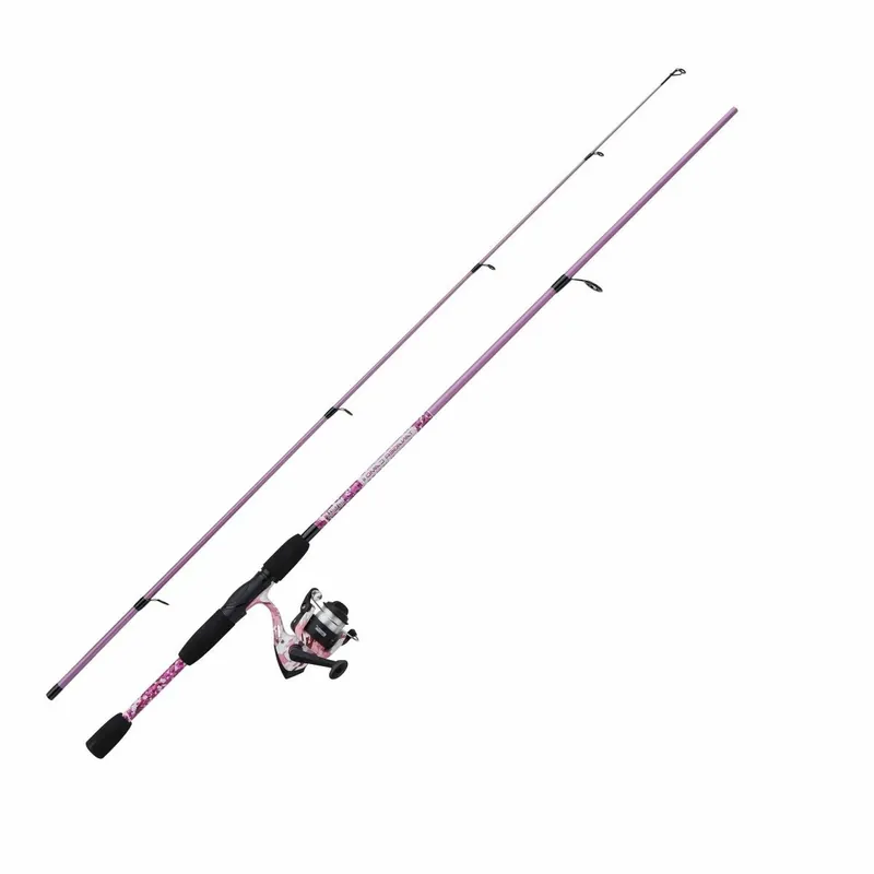 Prívlačový prút s navijákom FD Mitchell Tanager Pink Camo II Spin 2,10m 7-20g Sleva