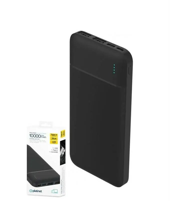 Levný Platinet Power Bank 10000mAh černá