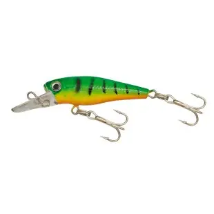 Kamasaki Wobler Perch 3 Zelená - Žlutá 4,5cm 3,5g Časově Omezené