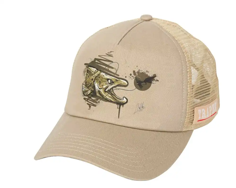 Ihned K Objednání TRAPER Rybářská kšiltovka ART TROUT BEIGE