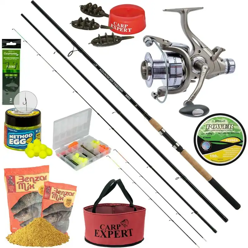 Rychlé Dodání CARP EXPERT ADVANCER METHOD kompletní sada pro lov feederem 3,6m