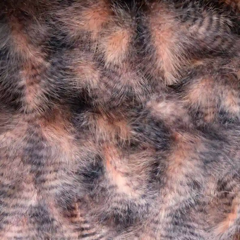 Hends GRIZZLY MARABOU - lososová/černě pruhovaná Značkový