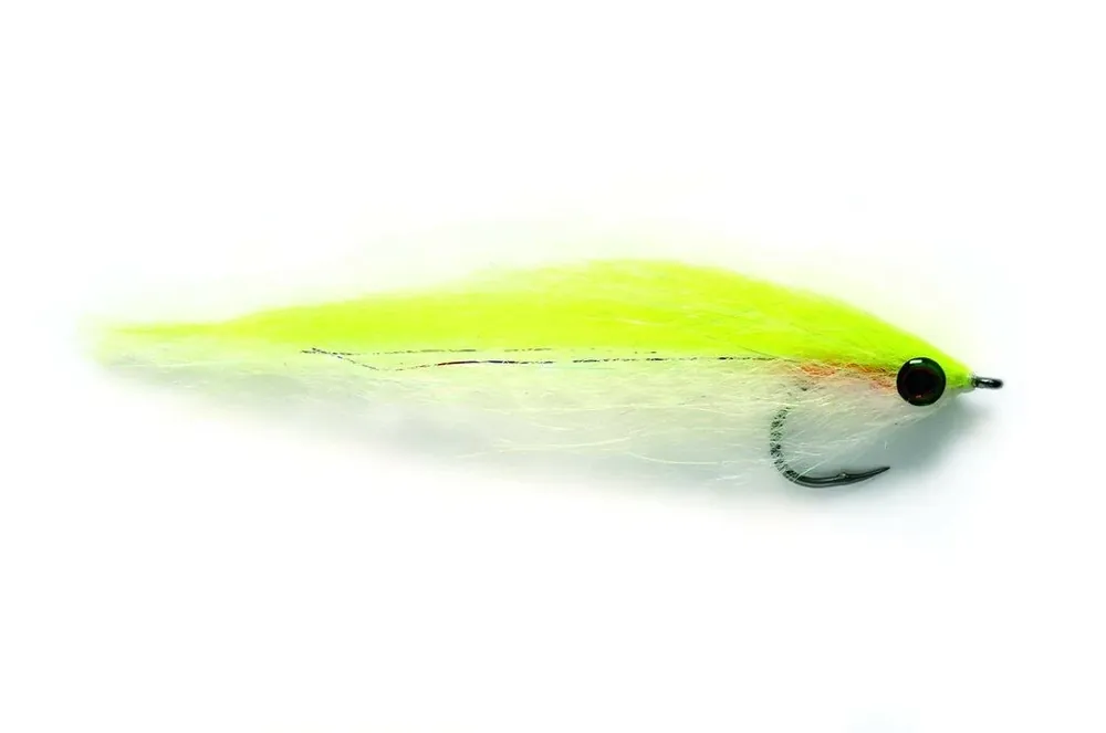 Fuling Mill Streamer Dougies Roach Electric Yellow Víkendová Akce