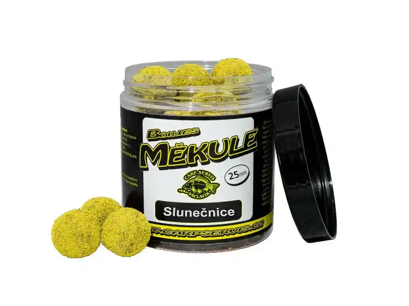 Cenová Bomba CARP SERVIS VÁCLAVÍK Boilies Měkule - 140 g/25 mm/Slunečnice