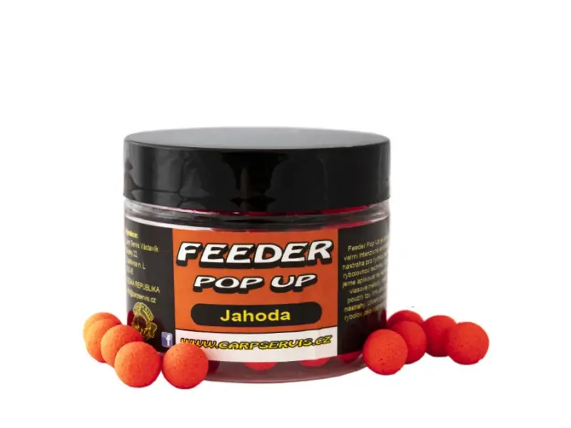 Hit Sezóny CARP SERVIS VÁCLAVÍK Feeder Pop Up - 30 g/9 mm/Jahoda