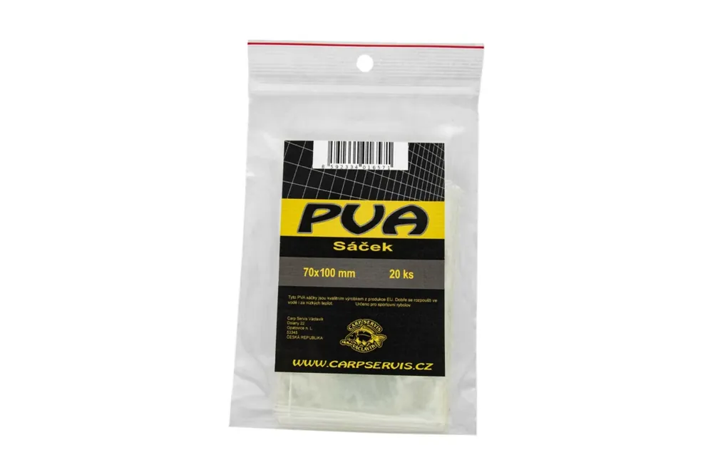 Akce CARP SERVIS VÁCLAVÍK PVA sáčky - 20 ks/100x70 mm