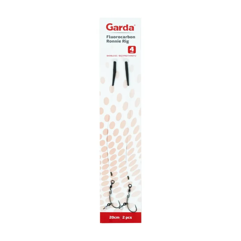 Odeslání Ihned Garda hotové návazce - RONNIE FLUOROCARBON RIG č.6 2ks bez protihrotu