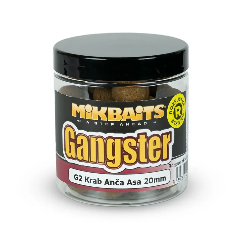 Omezená Nabídka MIKBAITS Gangster boilie rozpustné 250ml - G2 Krab Ančovička Asa 20mm