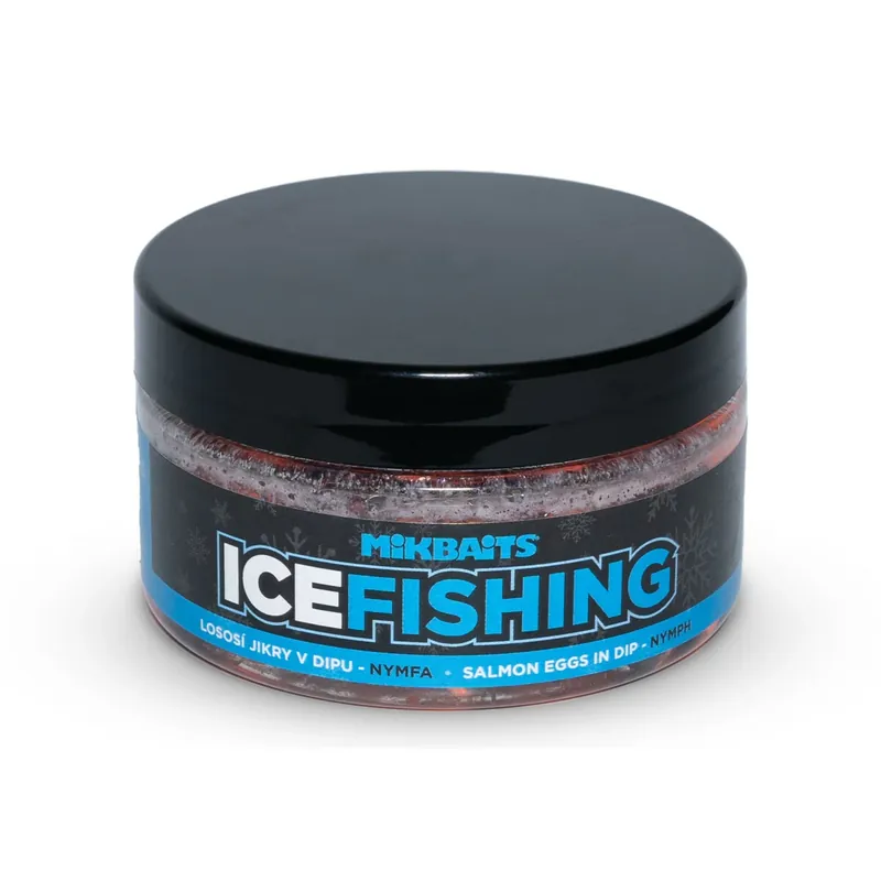 Výprodej MIKBAITS ICE FISHING pstruh řada - Lososí jikry v dipu Nymfa 100ml