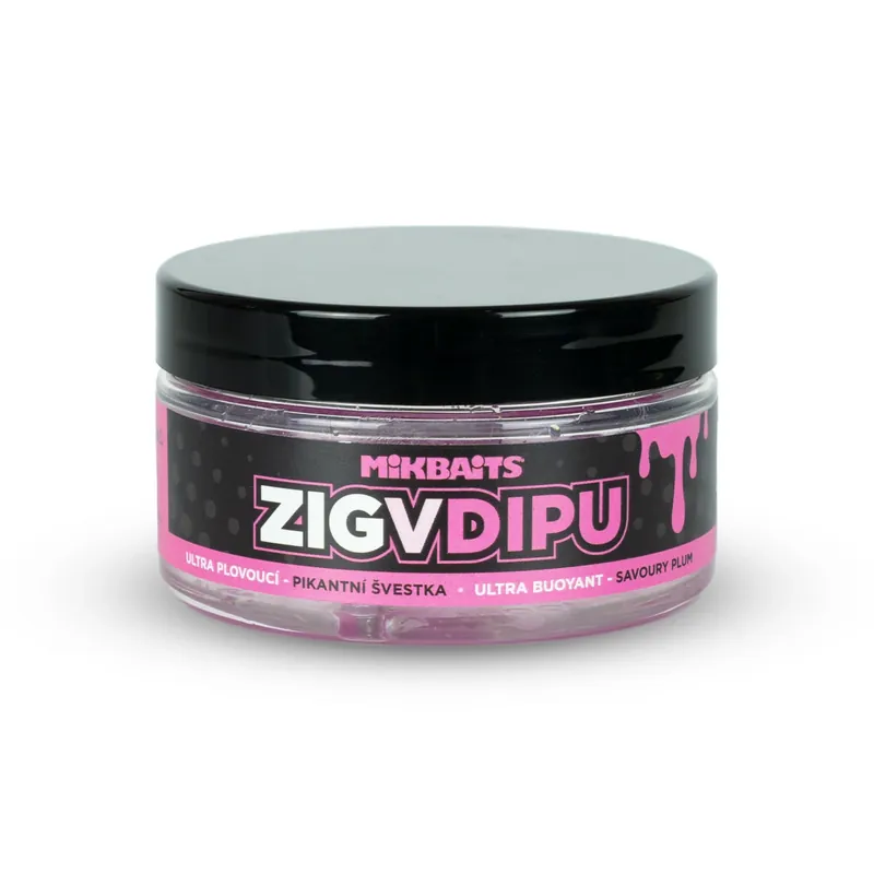 MIKBAITS Zig ultra plovoucí v dipu - Pikantní švestka 15mm Hit Sezóny