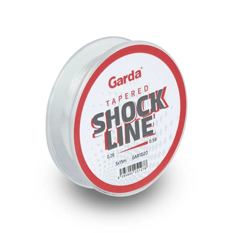 Garda šokové šňůry - Shock line ujímaný vlasec 5x15m 0,26-0,58mm Hit Sezóny