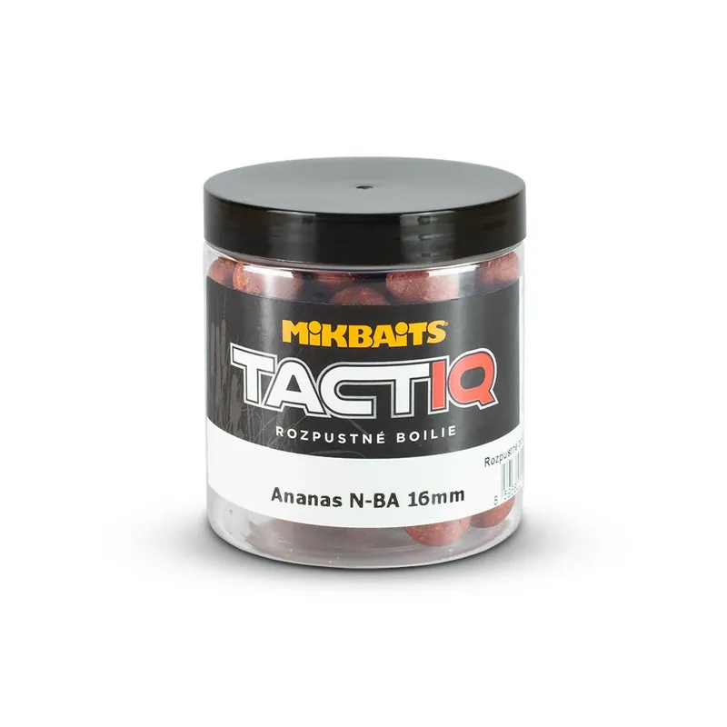 MIKBAITS TactiQ rozpustné boilie 250ml - Ananas N-BA 16mm Akce