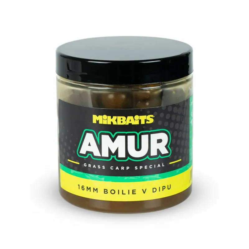 MIKBAITS Amur range - Amur 16mm boilie v dipu 250ml Odeslání Ihned