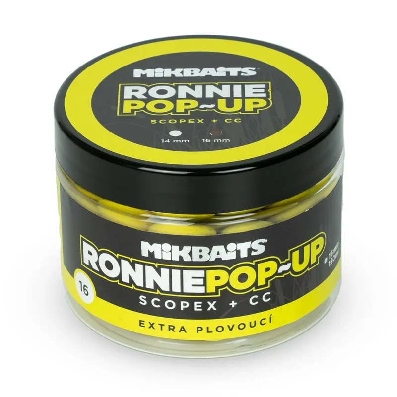 Nejprodávanější MIKBAITS Ronnie pop-up 150ml - Scopex + CC 16mm