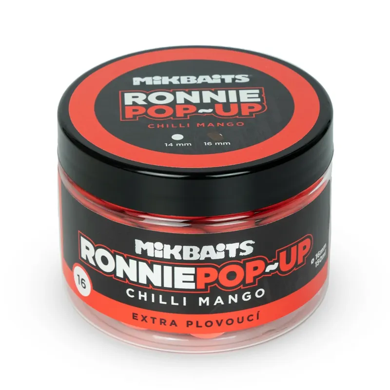 Zlevněný MIKBAITS Ronnie pop-up 150ml - Chilli Mango 16mm
