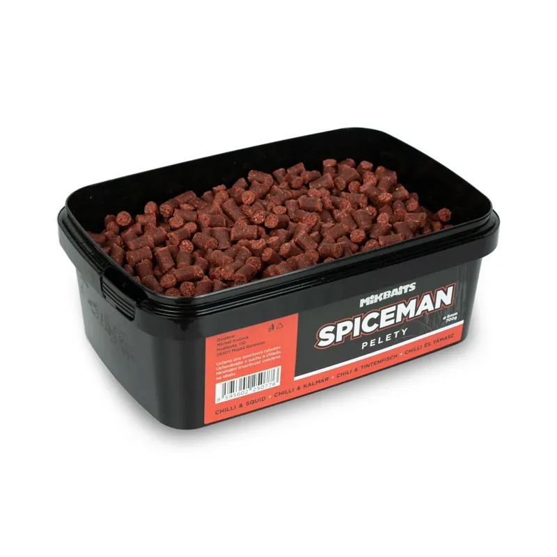 Cenová Bomba MIKBAITS Spiceman pelety 700g - Chilli Squid 6mm