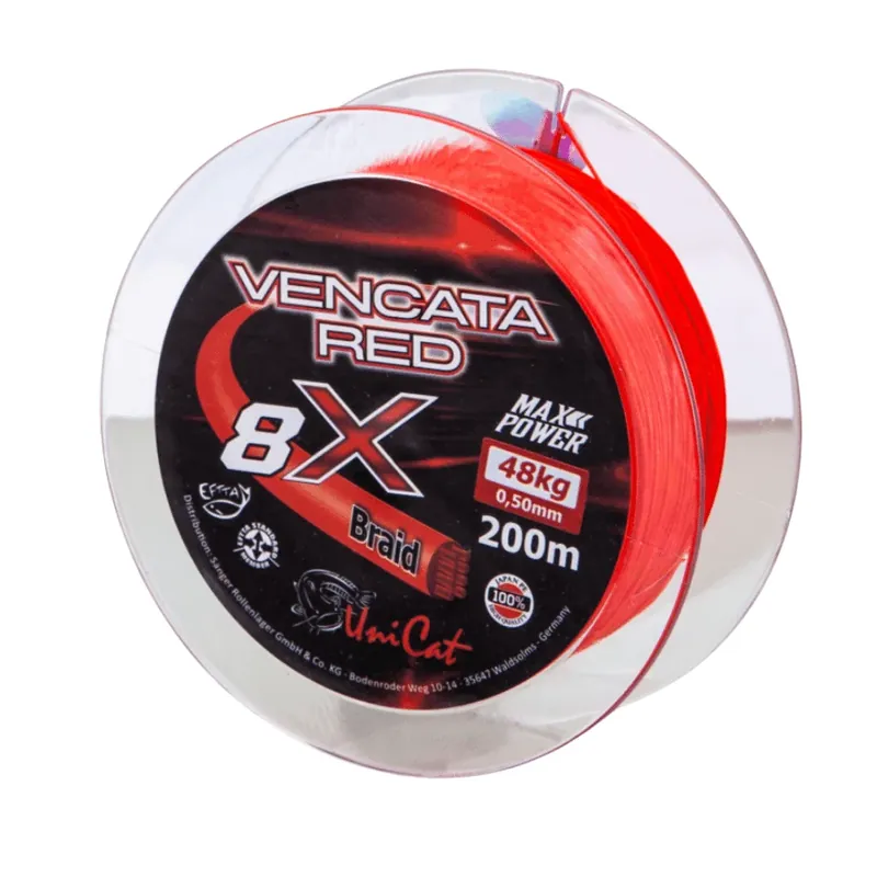 Pouze Dnes Uni Cat 8 X Vencata Red 0,60 mm 200 m 57 kg
