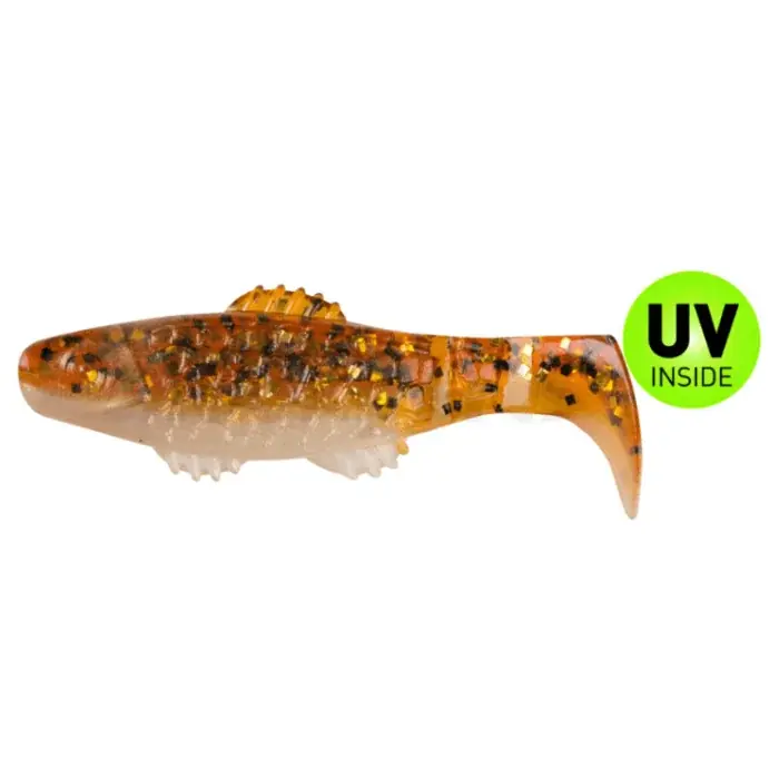Originální Relax Killer Shad 5 cm (2") Goldperl Motoroil-Glitter 5 Stück