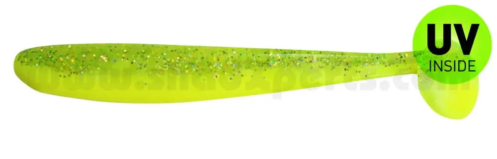 Relax King Shad 11 cm (4") Fluogelb/Fluogrün 3 Stück Sezónní Sleva