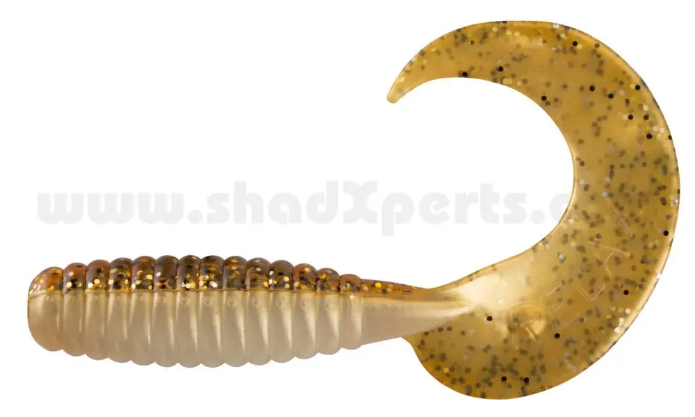 Relax Xtra Fat Grub 13 cm (5,5") Goldperl / Motoroil 2 Stück Expresní Doručení