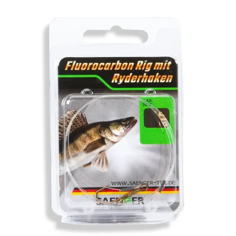 Sänger Fluorocarbon Rig mit Ryderhaken Größe 1/0 0,35 mm Sleva