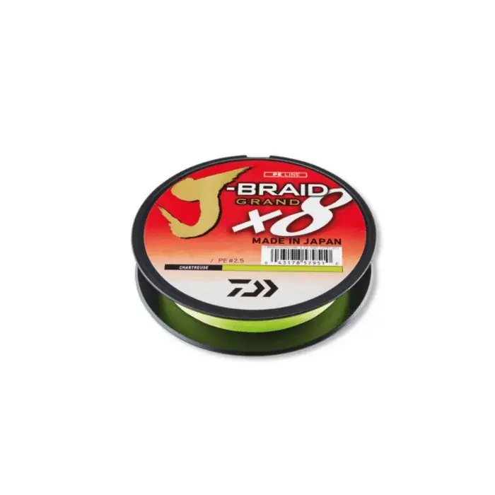 Akční Nabídka Daiwa J-Braid Grand X8 0,24 mm 270 m 22 kg Chartreuse