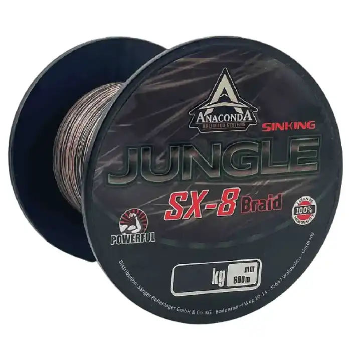 Anaconda Jungle SX-8 Braid 0,30 mm 600 m 18,95 kg Autentický
