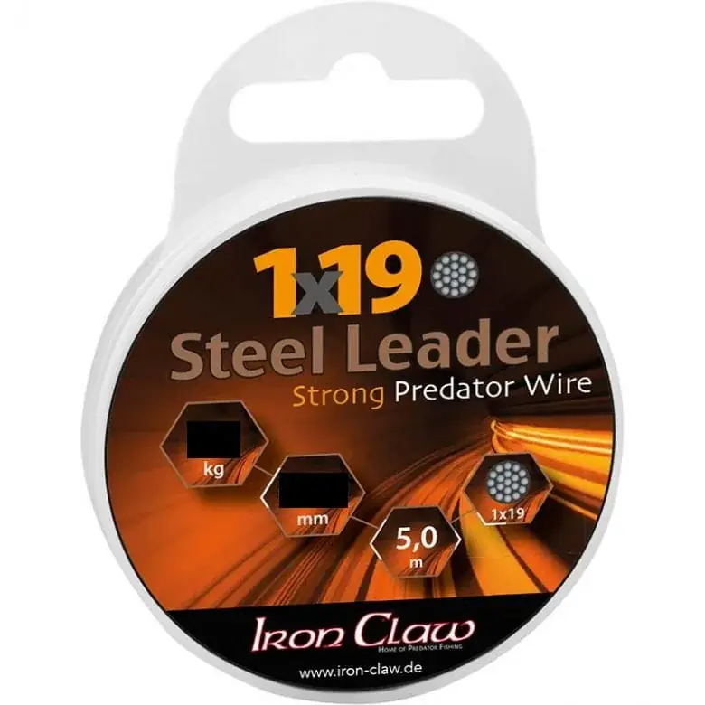 Nejlepší Volba Iron Claw Steel Leader 1X19 0,50 mm 15 kg 5 Meter