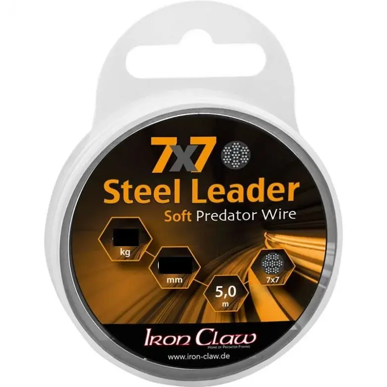 Iron Claw Steel Leader 7X7 0,45 mm 9 kg 5 Meter Nejlepší Cena
