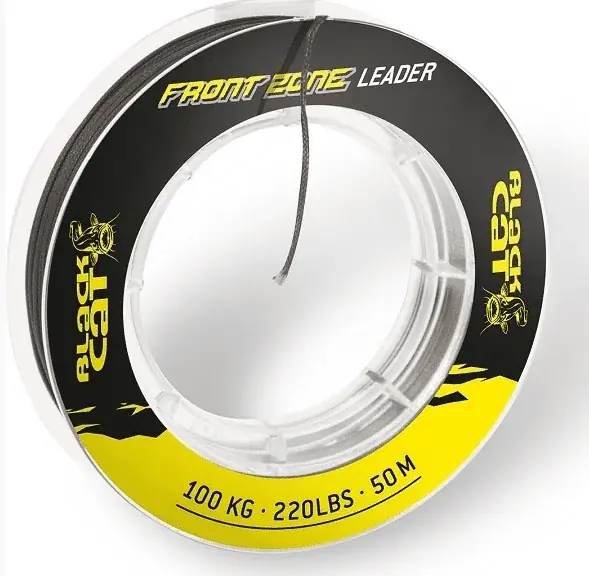 Sleva Black Cat Front Zone Vorfach 1,0 mm 100 kg 50 Meter Schwarz