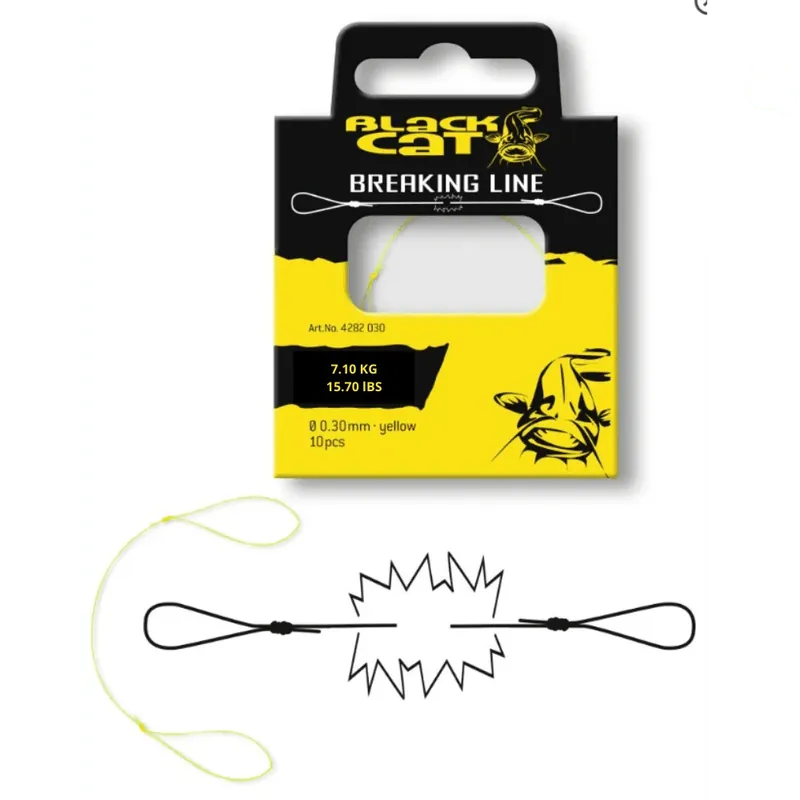 Black Cat Breaking Line 0,35 mm 7,10 kg gelb Ø 0,35 mm Originální