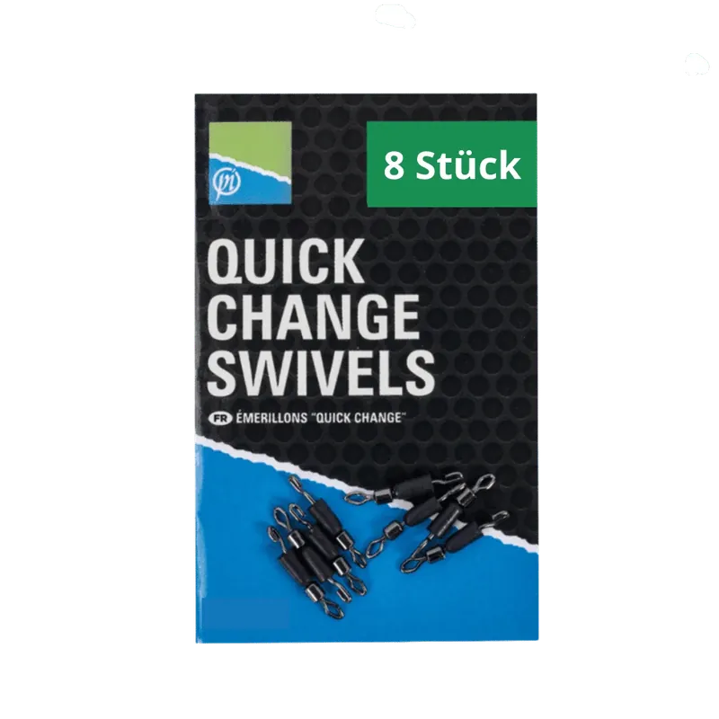 Preston Quick Change Swivels Small 8 Stück Must-Have