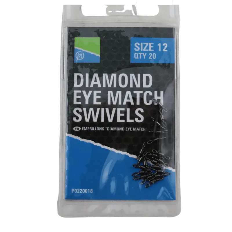 Preston Diamond Eye Match Swivels Größe 12 20 Stück Horká Nabídka