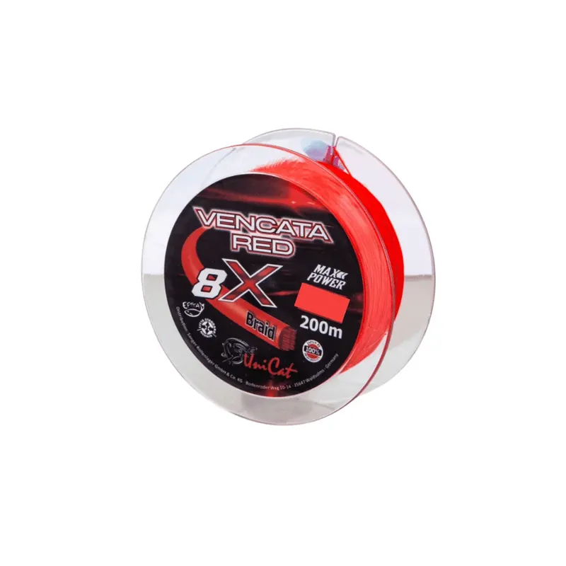 Uni Cat 8 X Vencata 0,37 mm 200 m 34 kg Red Speciální Cena
