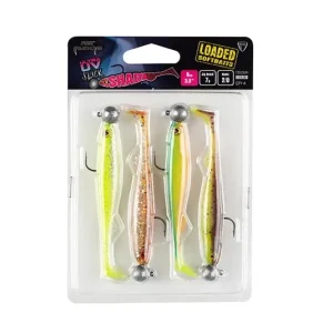 Výhodná Nabídka Fox Rage Slick Shad 9 cm Mixed UV Colour Größe 2/0 7 g 4 Stück