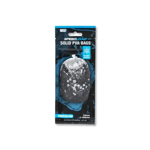 Akční Cena Nash Speedload Solid PVA Bag Fast Melt Medium 70 mm x 155 mm 20 Stück